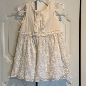 White lace baby dress